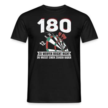 Dart Profi Dartspieler - Männer T-Shirt - Schwarz - Vorne - AI Model Male 178 light (178cm)
