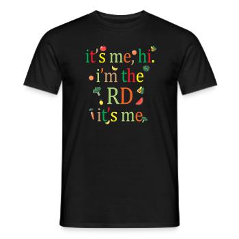 Funny Registered Dietitian RD Nutritionist - Men's T-Shirt - black - Front - AI Model Male 178 light (178cm)