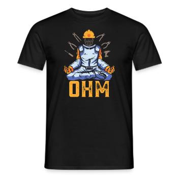 Elektriker für die Ewigkeit Elektroinstallateur - Männer T-Shirt - Schwarz - Vorne - AI Model Male 178 light (178cm)