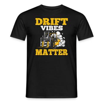 Funny forklift operator - Men's T-Shirt - black - Front - AI Model Male 178 light (178cm)
