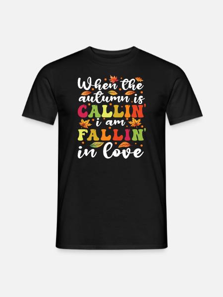 Leaf Peeping Autumn Peeper - Männer T-Shirt - Schwarz