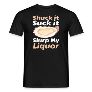 Lustige Austern Austernliebhaber Auster - Männer T-Shirt - Schwarz - Vorne - AI Model Male 178 light (178cm)