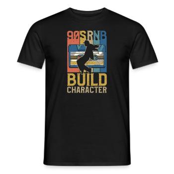 R&B 90s - Men's T-Shirt - black - Front - AI Model Male 178 light (178cm)