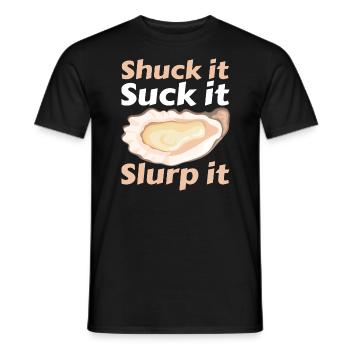 Lustige Austern Austernliebhaber Auster - Männer T-Shirt - Schwarz - Vorne - AI Model Male 178 light (178cm)
