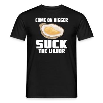 Lustige Austern Austernliebhaber Auster - Männer T-Shirt - Schwarz - Vorne - AI Model Male 178 light (178cm)