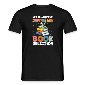 Library Assistant Library Assistant - Men's T-Shirt - black - Front - AI Model Male 178 light (178cm)