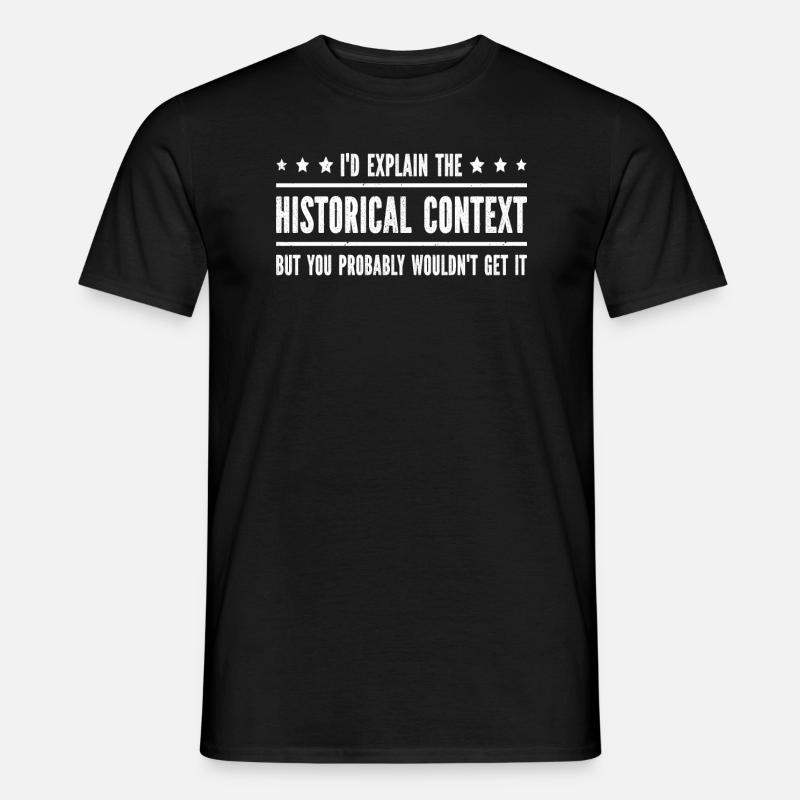 Historiker - Männer T-Shirt - Schwarz