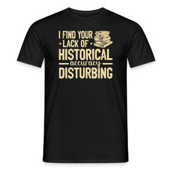 Historien - T-shirt homme - noir - Devant - AI Model Male 178 light (178cm)