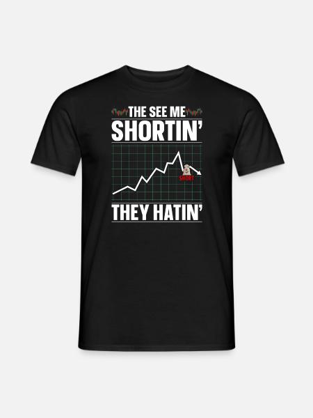 Trading Aktien Börse Trader Aktienchart - Männer T-Shirt - Schwarz