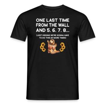 Danse en ligne Danse en ligne Danse en ligne - T-shirt homme - noir - Devant - AI Model Male 178 light (178cm)