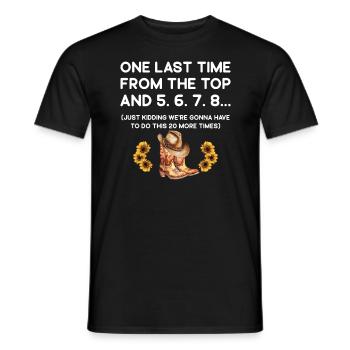 Danse en ligne danse en ligne danse en ligne - T-shirt homme - noir - Devant - AI Model Male 178 light (178cm)