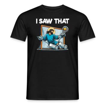 lacrosse goalie - Männer T-Shirt - Schwarz - Vorne - AI Model Male 178 light (178cm)