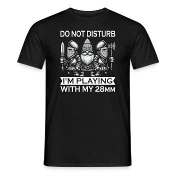 Miniaturmalerei miniature Painting - Männer T-Shirt - Schwarz - Vorne - AI Model Male 178 light (178cm)