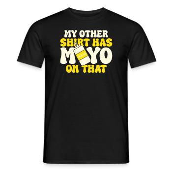 Mayo Lover mayonnaise - Men's T-Shirt - black - Front - AI Model Male 178 light (178cm)