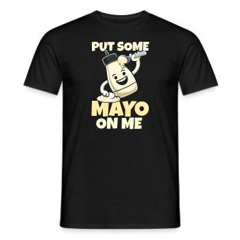 Mayo Lover mayonnaise - Men's T-Shirt - black - Front - AI Model Male 178 light (178cm)