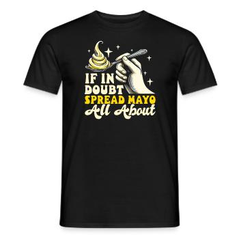 Mayo Lover mayonnaise - Men's T-Shirt - black - Front - AI Model Male 178 light (178cm)