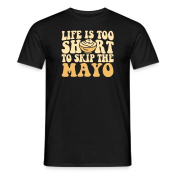 Mayo Lover mayonnaise - Men's T-Shirt - black - Front - AI Model Male 178 light (178cm)