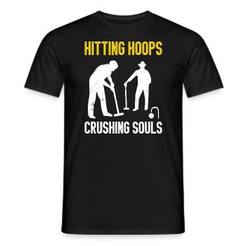 Croquet - Männer T-Shirt - Schwarz - Vorne - AI Model Male 178 light (178cm)