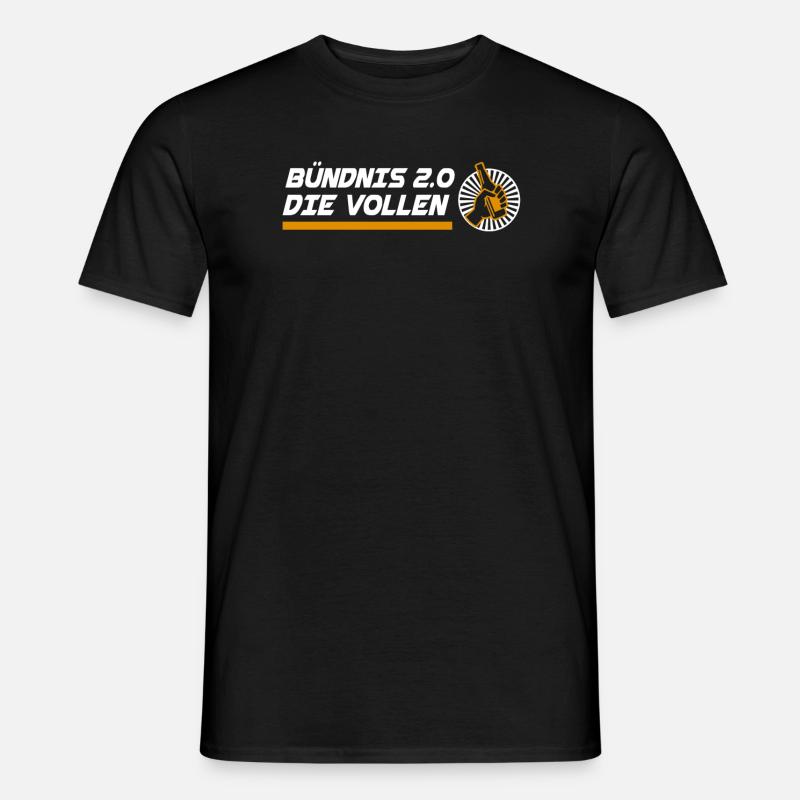 Biertrinker Bier - Männer T-Shirt - Schwarz