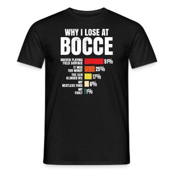 Boule Petanque - Männer T-Shirt - Schwarz - Vorne - AI Model Male 178 light (178cm)