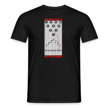 Bowler Lustiges Bowling - Männer T-Shirt - Schwarz - Vorne - AI Model Male 178 light (178cm)
