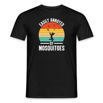 Mosquitoes - Men's T-Shirt - black - Front - AI Model Male 178 light (178cm)