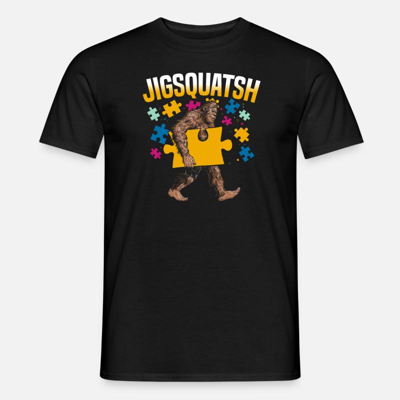 Puzzle - Männer T-Shirt - Schwarz