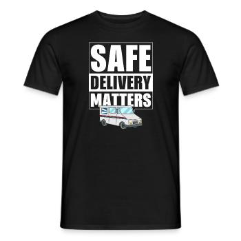 Rural postal provider - Men's T-Shirt - black - Front - AI Model Male 178 light (178cm)