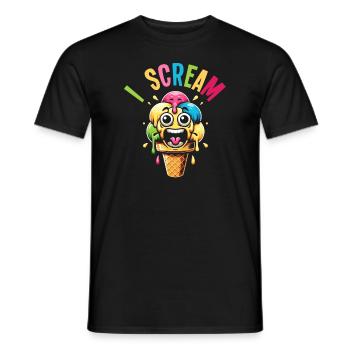 Ice Cream - Männer T-Shirt - Schwarz - Vorne - AI Model Male 178 light (178cm)