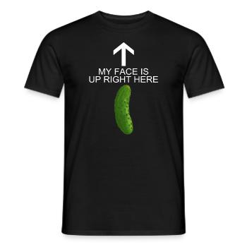 Cornichon drôle - T-shirt homme - noir - Devant - AI Model Male 178 light (178cm)