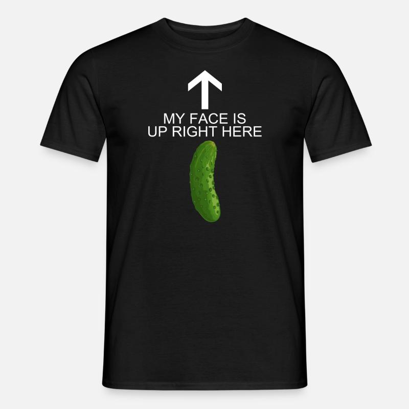 Funny Pickle - Männer T-Shirt - Schwarz