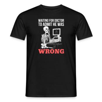 Échographiste Échographie Technicien en échographie - T-shirt homme - noir - Devant - AI Model Male 178 light (178cm)