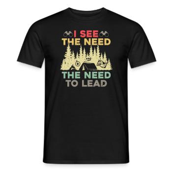 SPL Scout troop scouting - Men's T-Shirt - black - Front - AI Model Male 178 light (178cm)