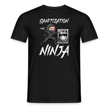 Lave-vaisselle - T-shirt homme - noir - Devant - AI Model Male 178 light (178cm)