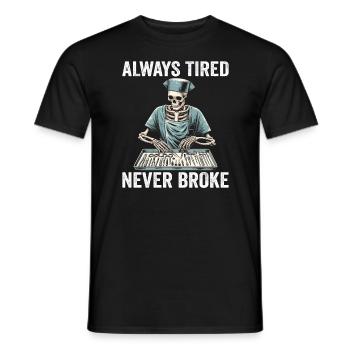 Infirmière en chirurgie de salle d’opération - T-shirt homme - noir - Devant - AI Model Male 178 light (178cm)