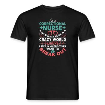 Correctional nurse prison nursing - Männer T-Shirt - Schwarz - Vorne - AI Model Male 178 light (178cm)