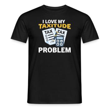 Comptable CPA Préparateur de déclarations de revenus - T-shirt homme - noir - Devant - AI Model Male 178 light (178cm)
