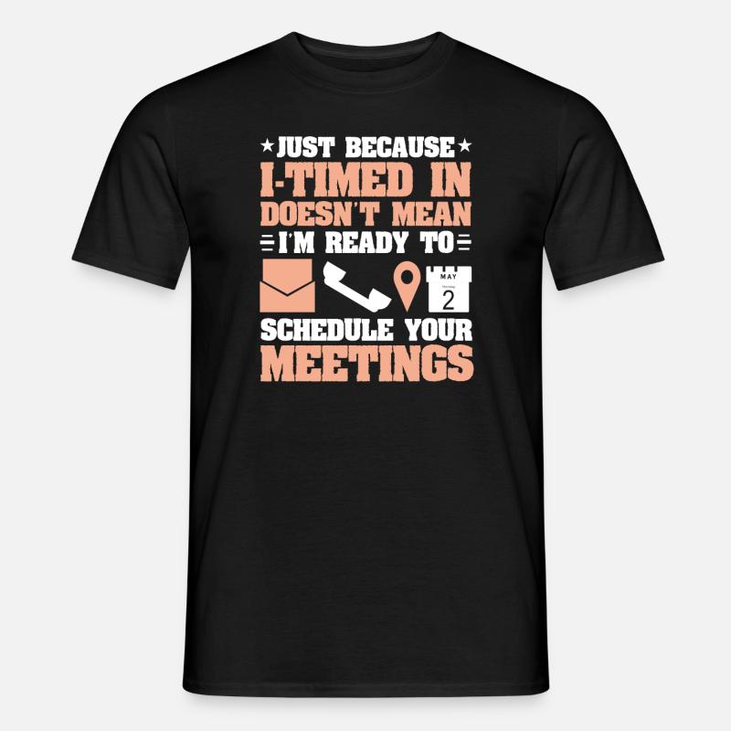 Assistante administrative - T-shirt homme - noir
