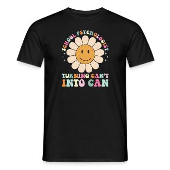 Psychologue scolaire - T-shirt homme - noir - Devant - AI Model Male 178 light (178cm)