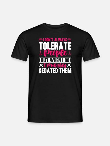 Nurse RN - Männer T-Shirt - Schwarz