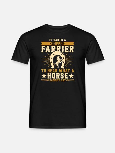 Farrier - Männer T-Shirt - Schwarz