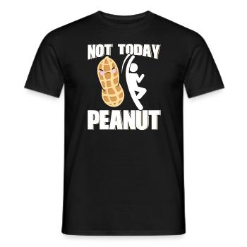 Allergie allergique aux arachides - T-shirt homme - noir - Devant - AI Model Male 178 light (178cm)