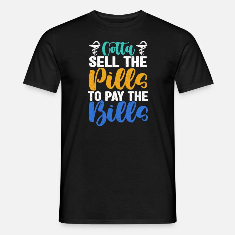 Pharmacist Pharmacy Tech - Men's T-shirt - black
