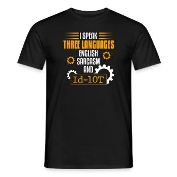 Help Desk Tech Support - Men's T-Shirt - black - Front - AI Model Male 178 light (178cm)