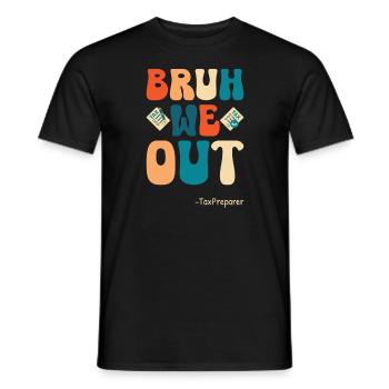 Tax Preparer Accounting - Men's T-Shirt - black - Front - AI Model Male 178 light (178cm)
