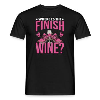 boue course à pied fille de boue - T-shirt homme - noir - Devant - AI Model Male 178 light (178cm)