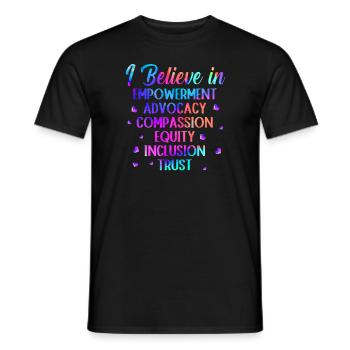 School Counselor - Men's T-Shirt - black - Front - AI Model Male 178 light (178cm)