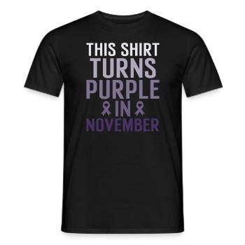 NICU Dad Prematurity Awareness NICU Mom - Men's T-Shirt - black - Front - AI Model Male 178 light (178cm)