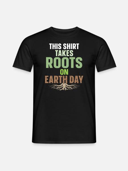 Earth Day - Männer T-Shirt - Schwarz