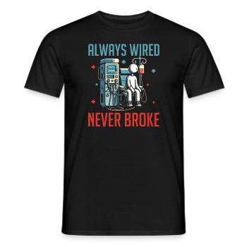 Kidney dialysis dialysis patient - Men's T-Shirt - black - Front - AI Model Male 178 light (178cm)